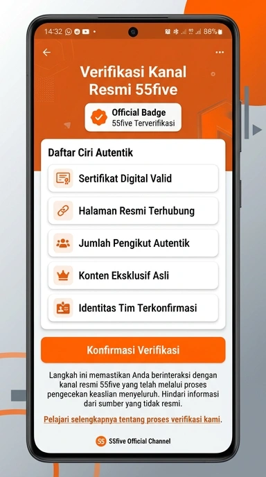 Halaman Resmi 55five untuk Pengguna Android