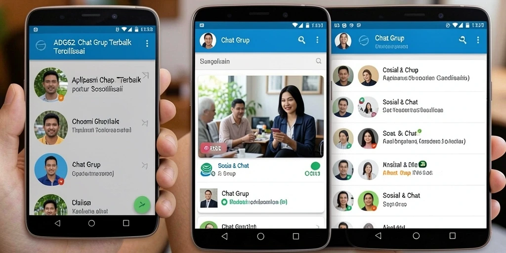 Tampilan antarmuka ADG62 yang menarik untuk obrolan grup.