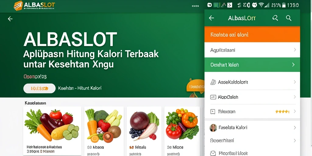 Tampilan antarmuka ALBASLOT yang sederhana dan informatif.