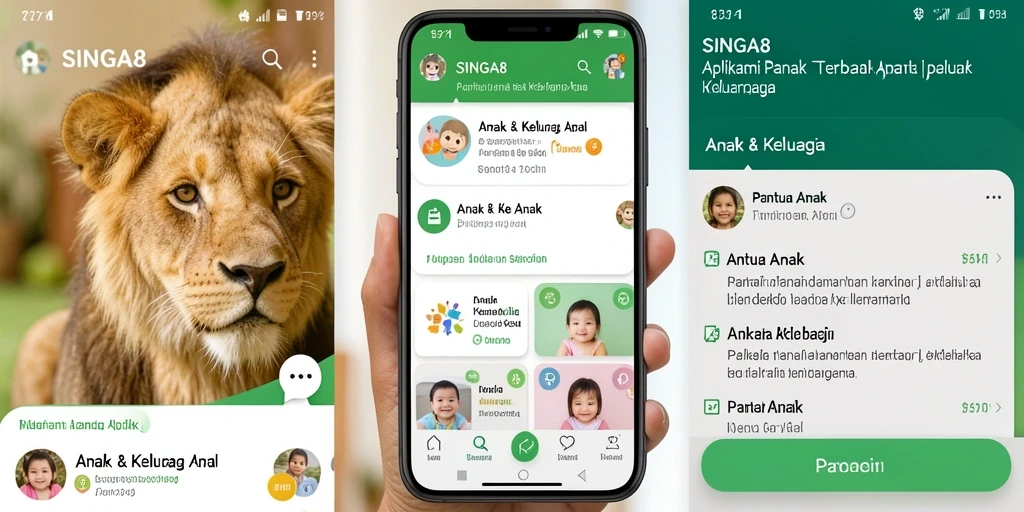 Antarmuka SINGA8 yang intuitif untuk pemantauan anak.