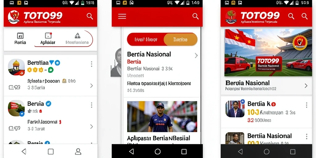 Antarmuka aplikasi TOTO99 yang tampil informatif dan menawan.