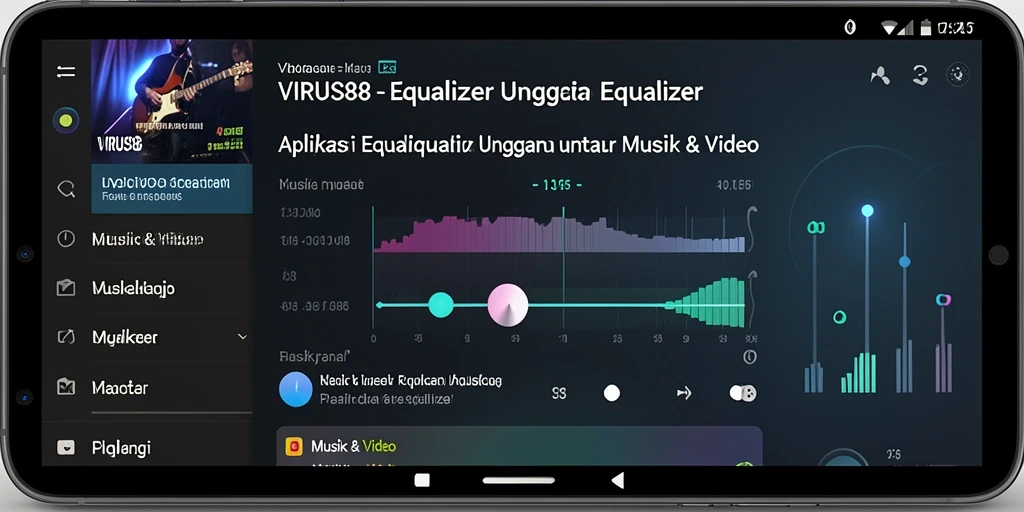Antarmuka intuitif dan fungsi Equalizer yang menarik dari VIRUS88.